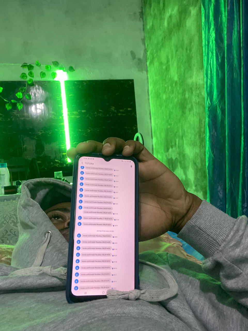 Notificações de vendas confirmadas no telemóvel